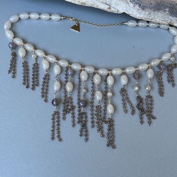 SEREFINA GLASS BEAD NECKLACE.  NWOT - Picture 2 of 8